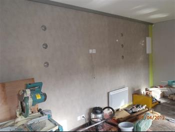 Mur végétal et plante stabilisée à Saint-Malo, Bretagne