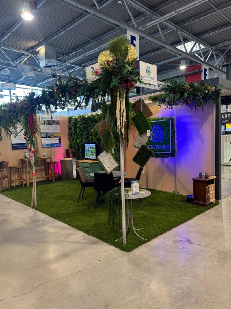 AEROPURE salon exposition Hoa deco artificiel stabilisé mix plantes