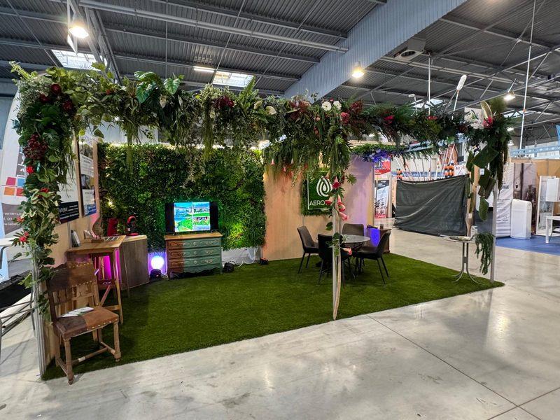 AEROPURE salon exposition Hoa deco artificiel stabilisé mix plantes