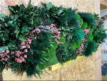 cadre plafond vegetal HOA DECO PLOTON 2022 design orchidee dendrobium pourpre.
