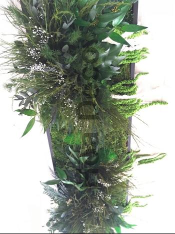 cadre stabilisé lichen Hoa déco mono 22x22cm sur mesure zen spirit green wall tendance