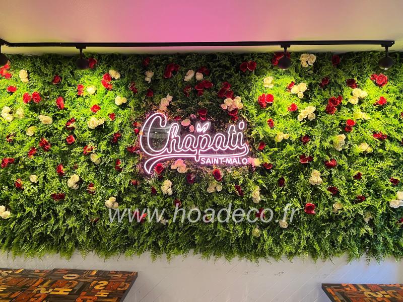 zoom chapati hoa deco greenwall logo led