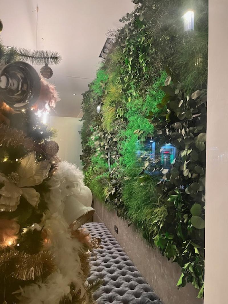 enseigne végétale logo led lumineux murs vegetaux hoa deco murs hotel naturel vivant artificiel stabilisé interieur exterieur hoa deco. arbre vegetal