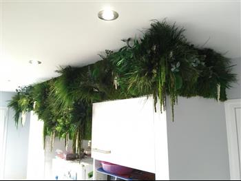 cuisine mur stabilisé végétal Green Wall Hoa Déco nature