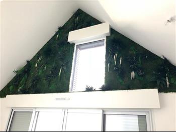 mur stabilisé particulier Dinard Végétalisé bow window hoa déco green wall naturel designe décoration