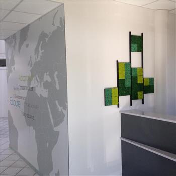 Mur stabilisé creation sur mesure Hoa deco Mg2 mix végétal green