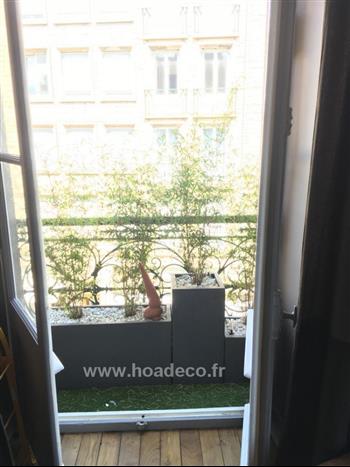 Jardinières INOX sur mesure avec sécurité et plantes aromatiques Hoa déco Green Design fenetres suspensions