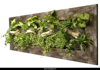 wall flower metal vieilli 31*92