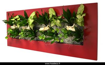 wall flower 31*92 cm Rouge