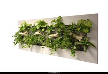wall flower 31*92 cm Vieux Bois blanchi