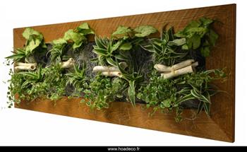 wall flower 31*92 cm Vieux Bois