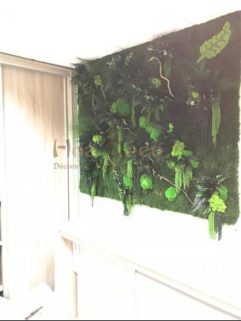 logo vegetal les champs jouault lichen vert citron stabilisé vitrine fond d'ecran lichen hoa déc