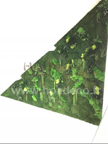 Mur stabilisé Hoa déco atelier fabrication angle niche jardins suspendus zen spirit Green wall fleurs stabilisé puzzle rose stabilisée