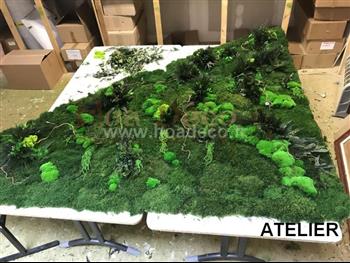 Mur stabilisé Hoa déco atelier fabrication angle niche jardins suspendus zen spirit Green wall fleurs stabilisé