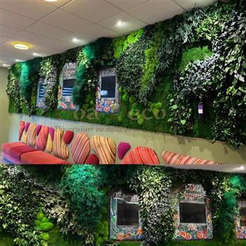 La villa stabilisé full végétaux mur vegetal green zen spirit esprit vert wall la villa resturant