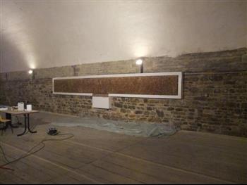 Mur végétal et plante stabilisée à Saint-Malo, Bretagne