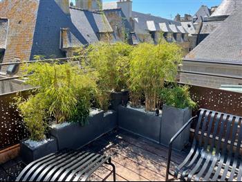 Rooftop jardinières vegetales particulier 35 jardin exterieur sur mesure amenagement HOA DECO fargensia bambous