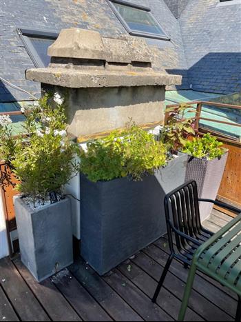 Rooftop jardinières vegetales particulier 35 jardin exterieur sur mesure amenagement HOA DECO