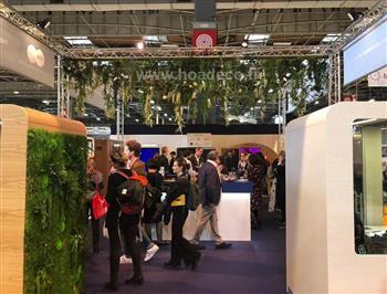 salon chicago stanilisé plante mur vegetaux Hoa deco plafond artificiel