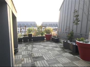 terrasse exterieur meditheque st malo jardin green wall jardiniere bac design HOA DECO